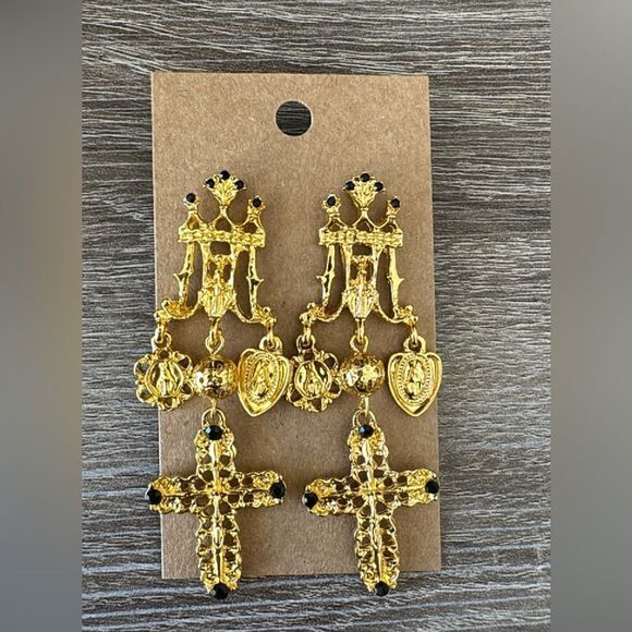 Vintg are style drop earrings A234 - Picture 3 of 5